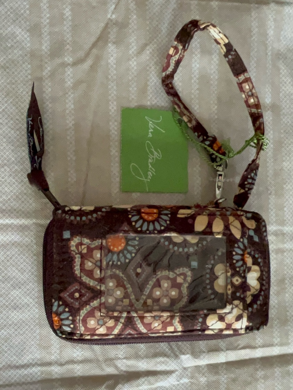 Vera Bradley All In One Wristlet in Canyon Pattern NWT